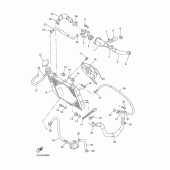Схема вузла: Радіатор та Патрубок системи охолодження Yamaha YZF-R1 R1