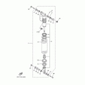 Схема вузла: Задня підвіска Yamaha YZ250 YZ250