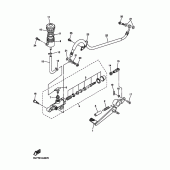 Схема вузла: Задній гальмівний циліндр Yamaha YZF-R1 R1 RaceBase