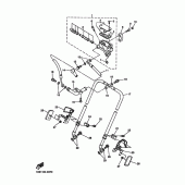 Схема узла: Передний тормозной цилиндр Yamaha XVZ1300 Royal Star Tour Deluxe