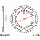 Зірка задня JT JTR5.47